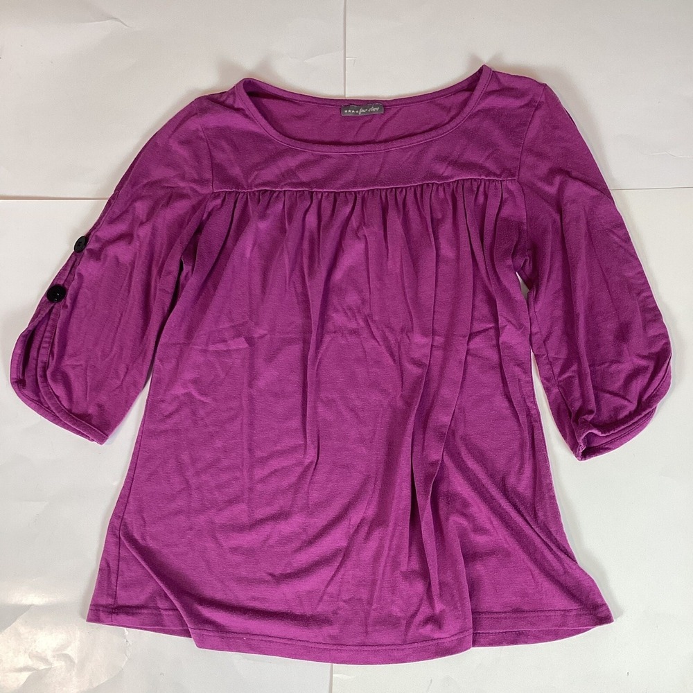 Four Stars Womens Blouse Shirt Top Size In Pics Comfort Casual Stretch Quality